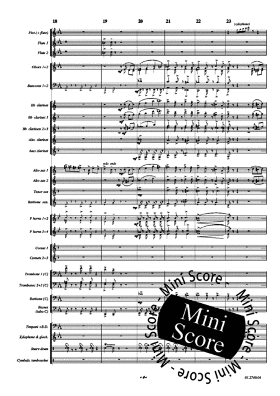 Tango Concert Band scores gallery preview page 8