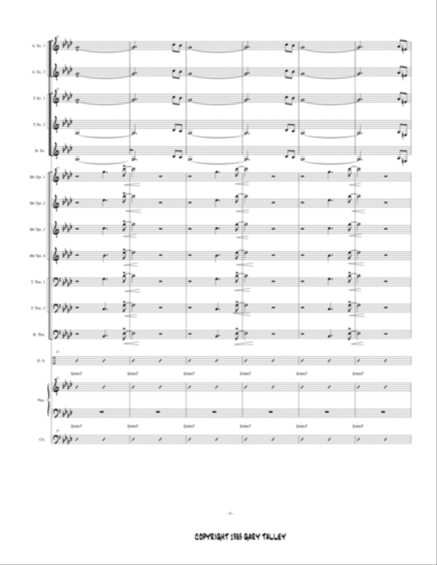 Minor Tree Minor Tree Jazz Ensemble scores gallery preview page 6