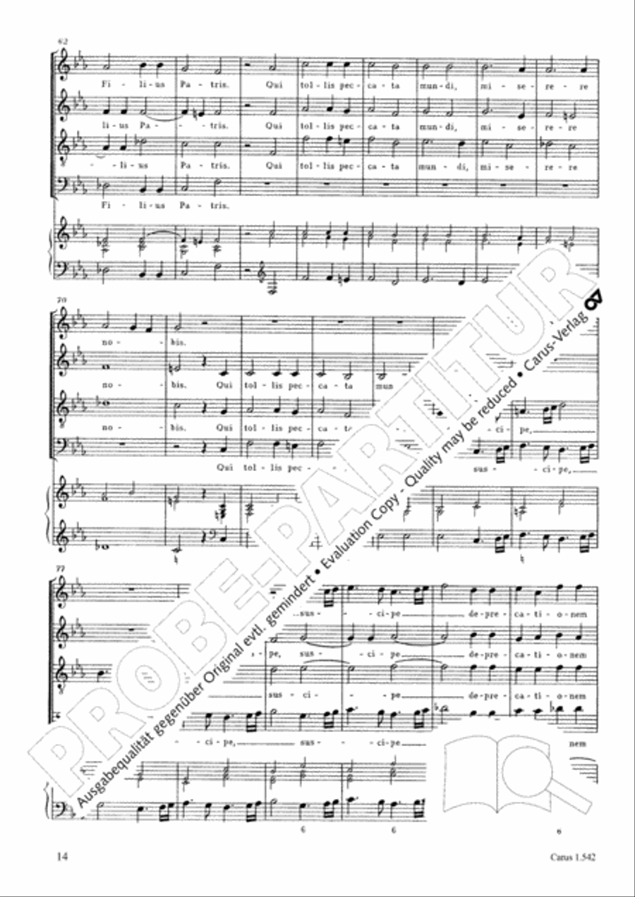 Messa a quattro voci da cappella 4-Part scores gallery preview page 15