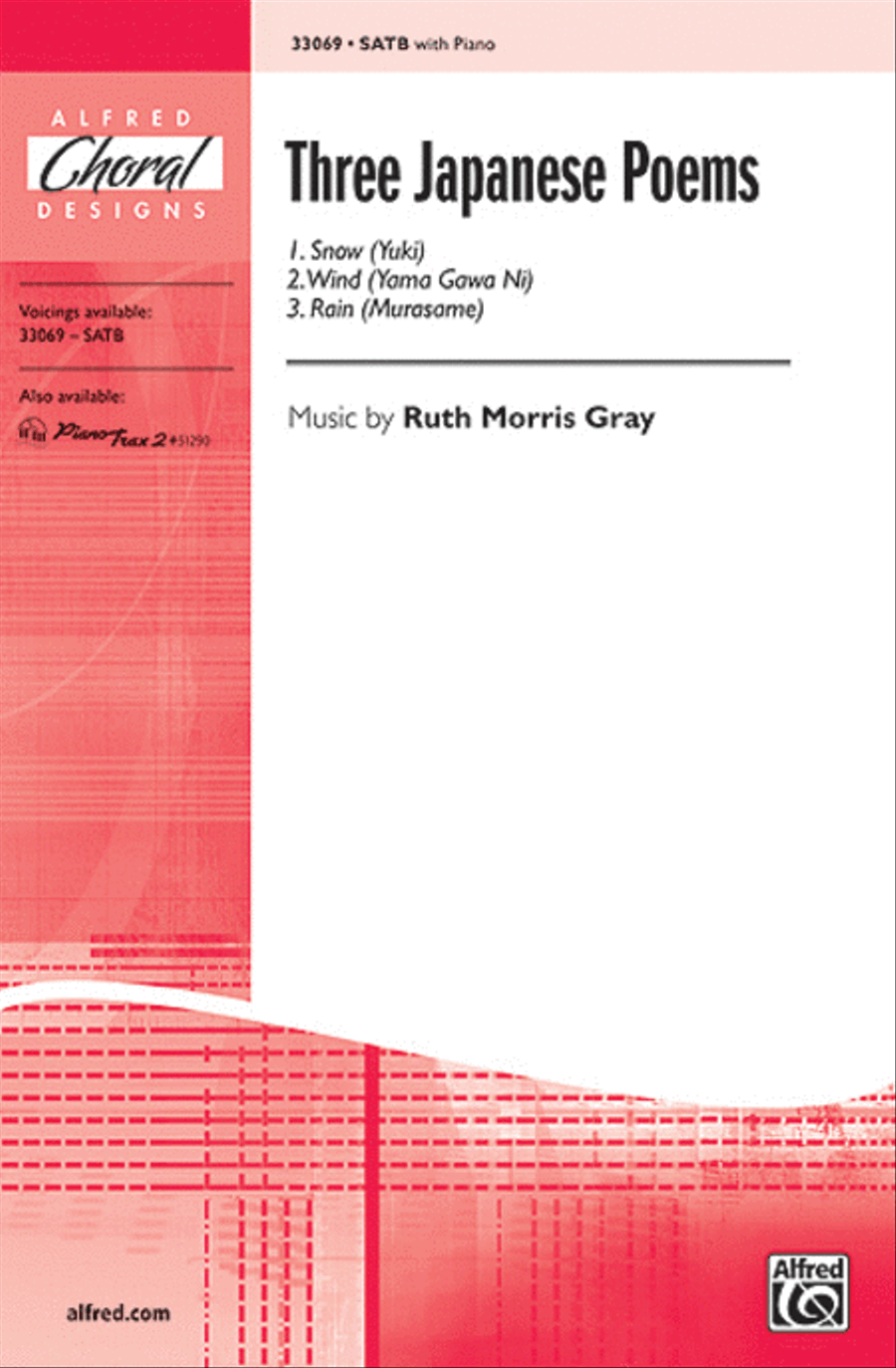 Three Japanese Poems 4-Part scores gallery preview page 1