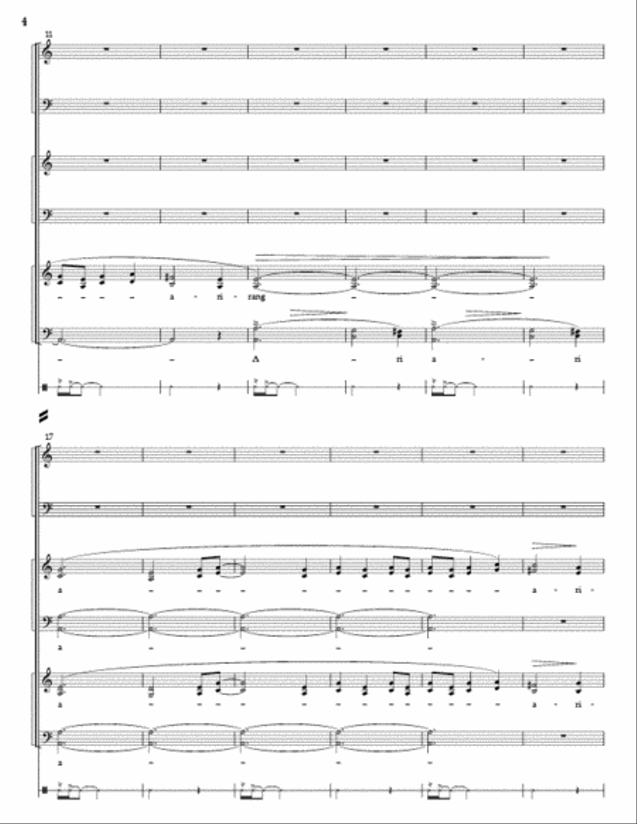 Me-Na-Ri Me-Na-Ri 4-Part scores gallery preview page 3