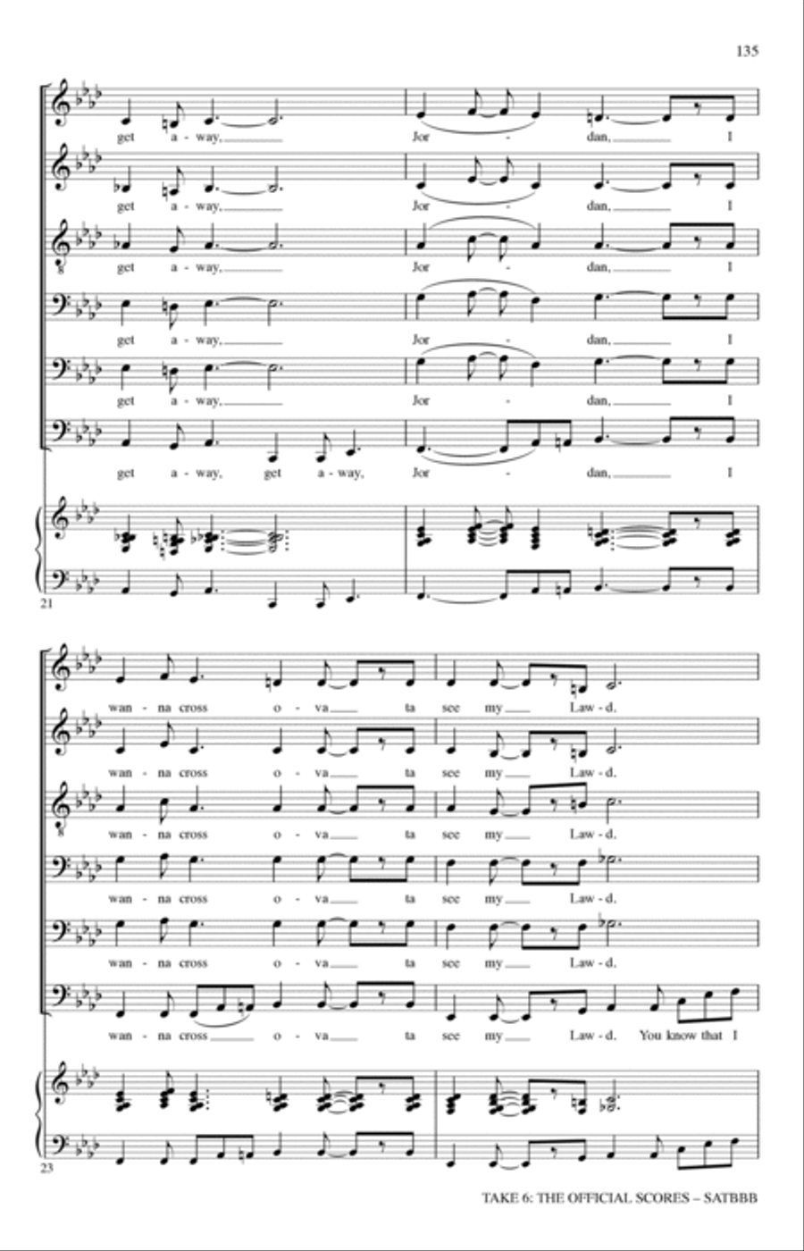 Get Away Jordan A Cappella scores gallery preview page 6