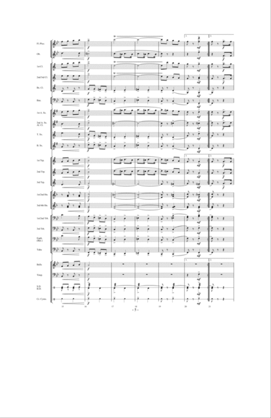 Prestissimo Concert Band scores gallery preview page 4