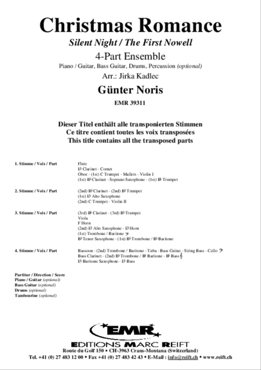 Christmas Romance Concert Band scores gallery preview page 2