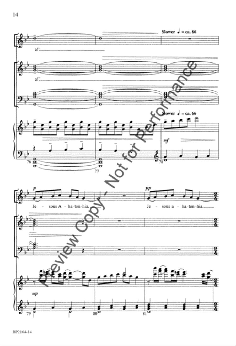 The Huron Carol 4-Part scores gallery preview page 15