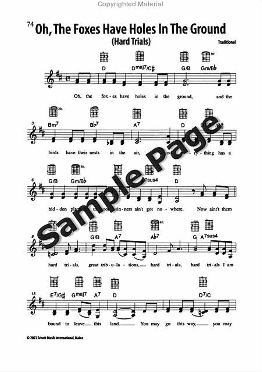 Best of Spirituals & Gospels Acoustic Guitar scores gallery preview page 75