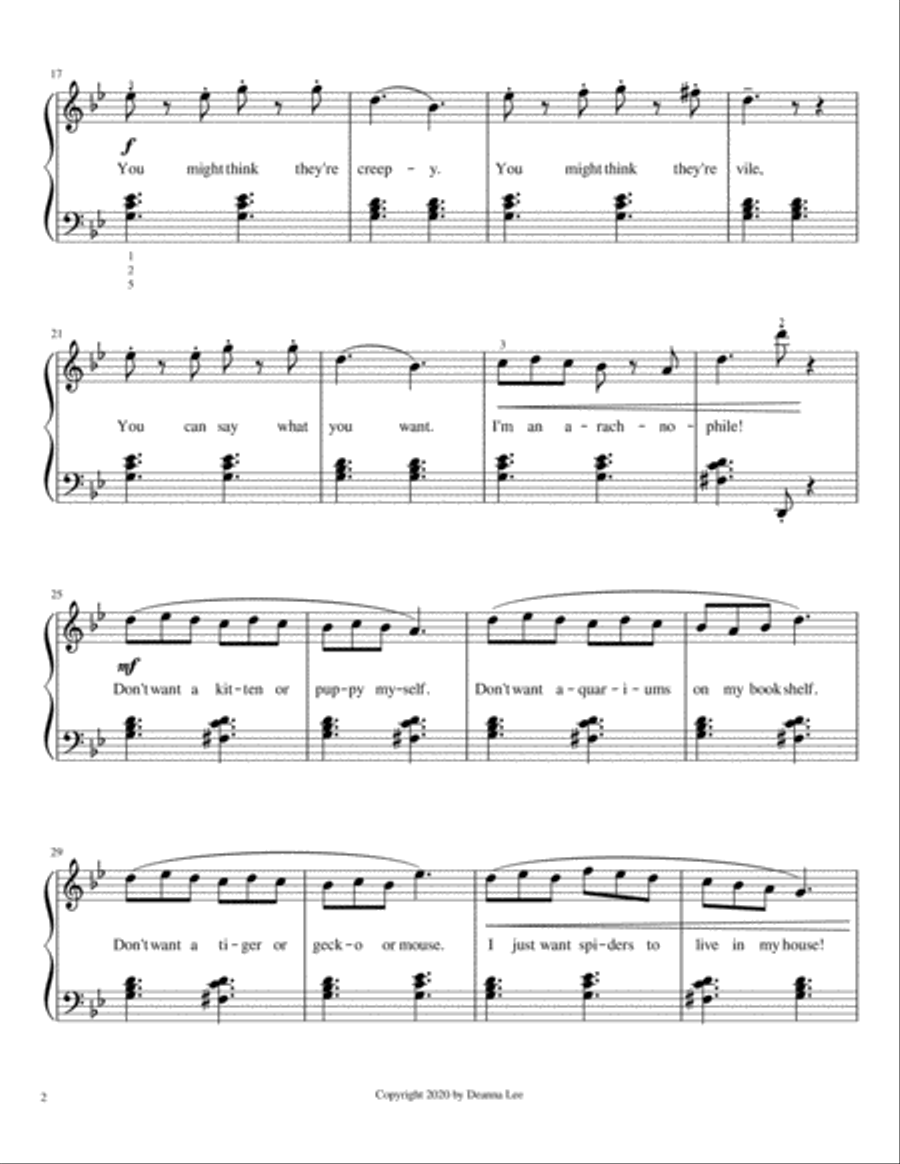 Arachnophile Tarantella Arachnophile Tarantella Piano Solo scores gallery preview page 2