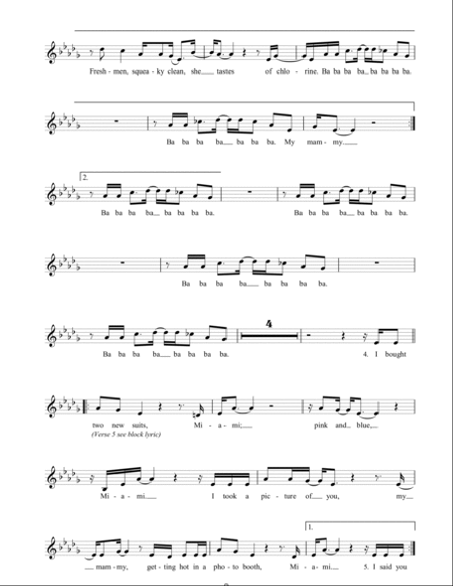 Miami Piano scores gallery preview page 2