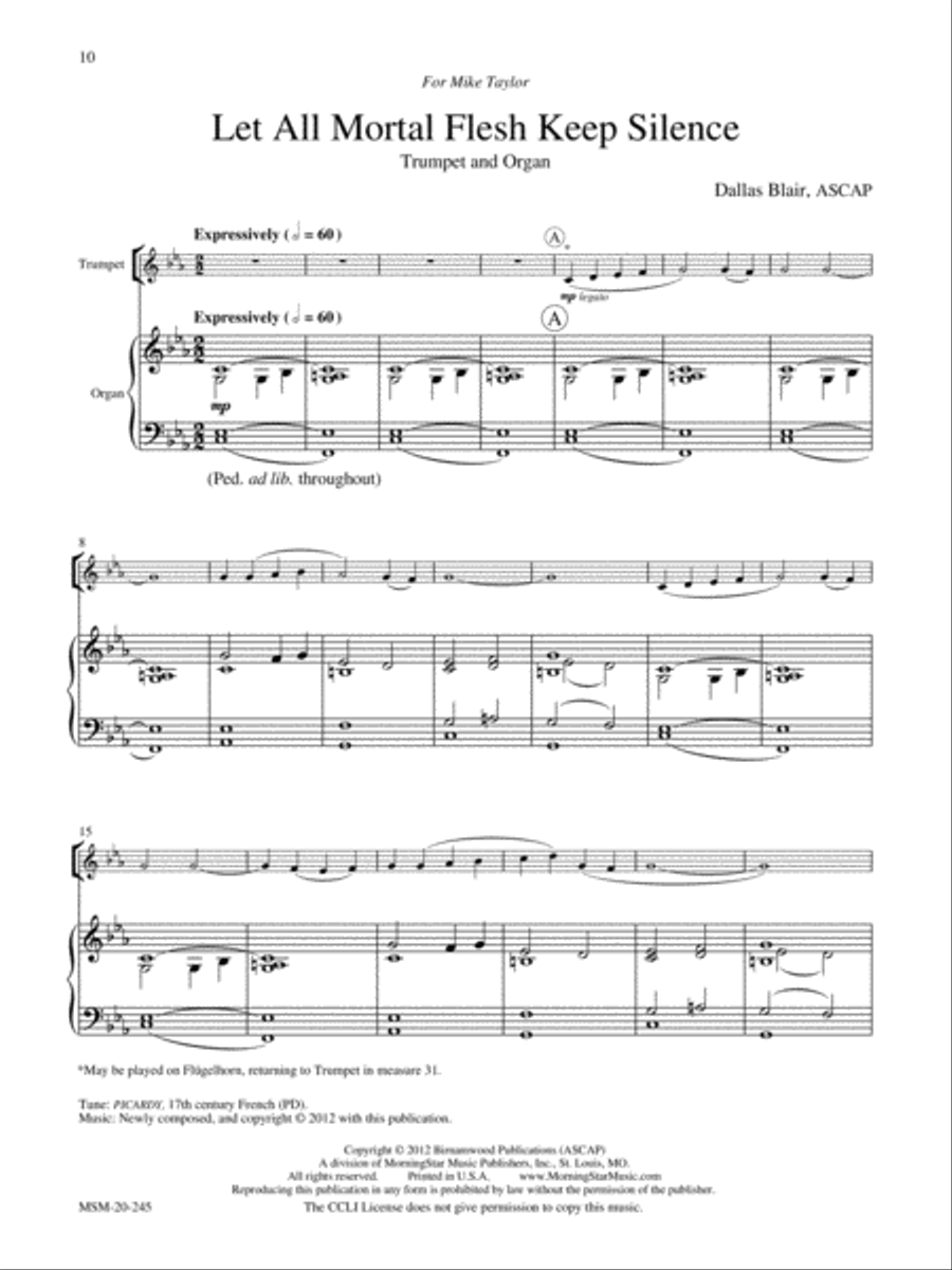 Come and Rejoice! Seasonal Music for Trumpet and Organ Trumpet scores gallery preview page 5