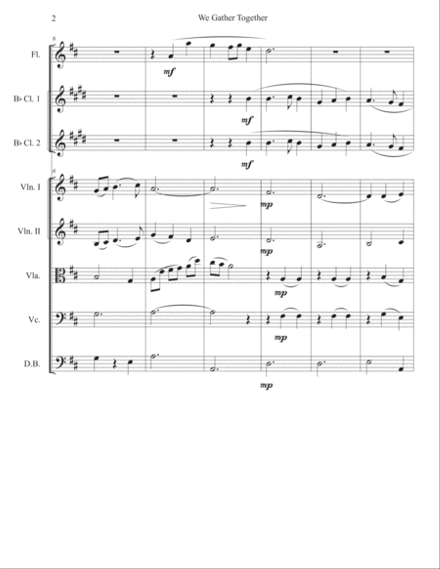 We Gather Together We Gather Together Large Ensemble scores gallery preview page 2