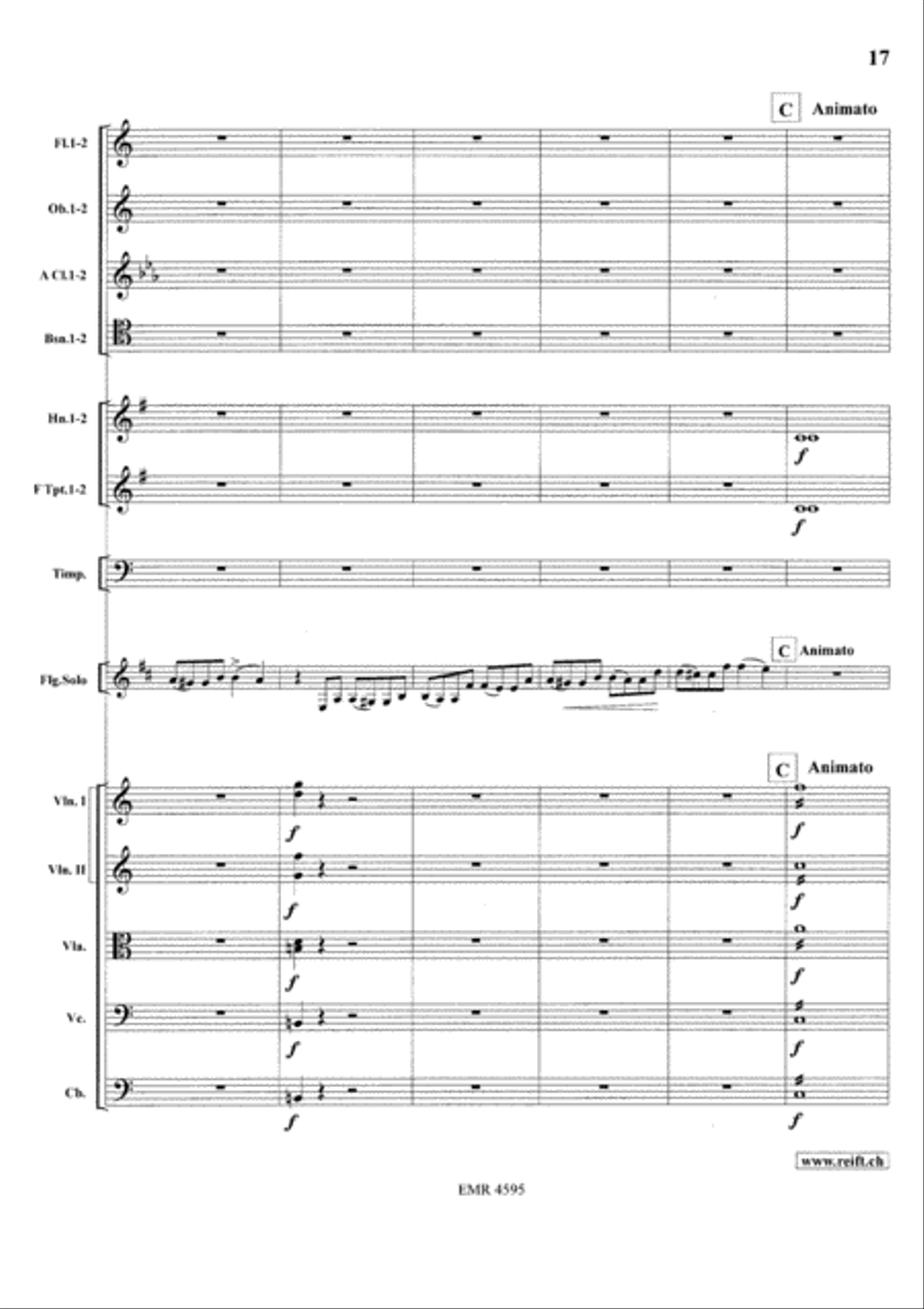 Concerto in A minor Orchestra scores gallery preview page 19