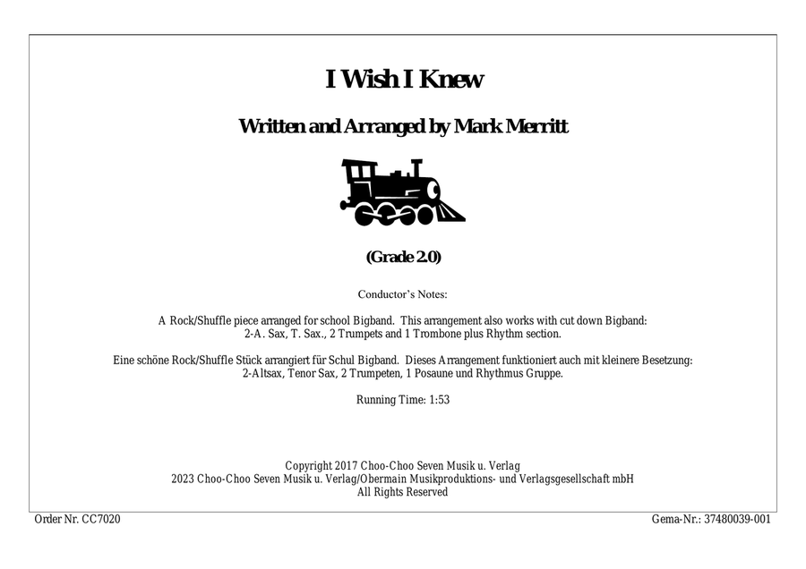 I Wish I Knew Jazz Ensemble scores gallery preview page 3