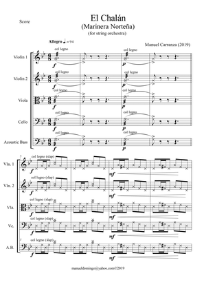 "El Chalán" Op.12 (marinera norteña) for String orchestra version