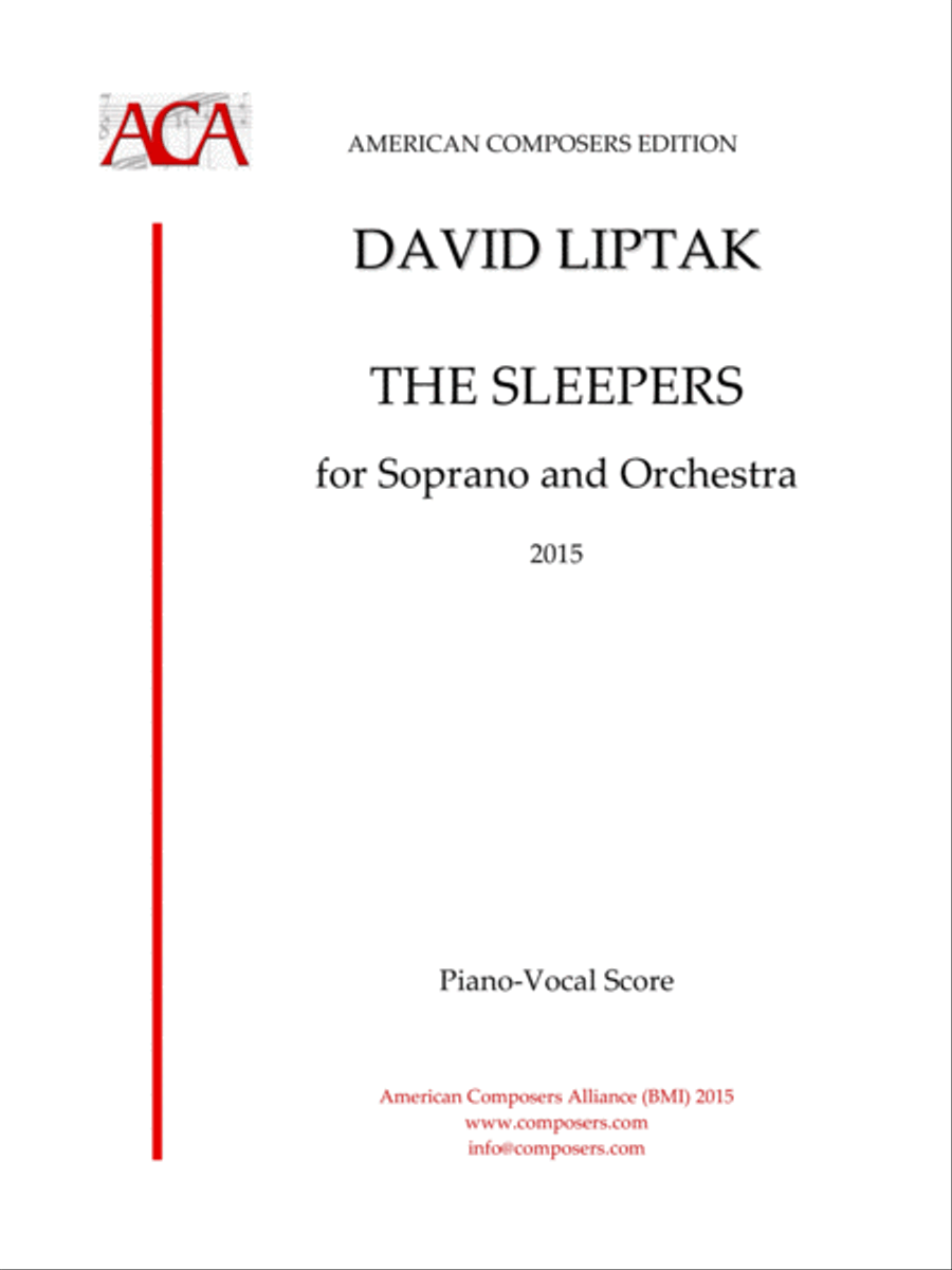 [Liptak] The Sleepers (Piano Reduction) High Voice scores gallery preview page 1