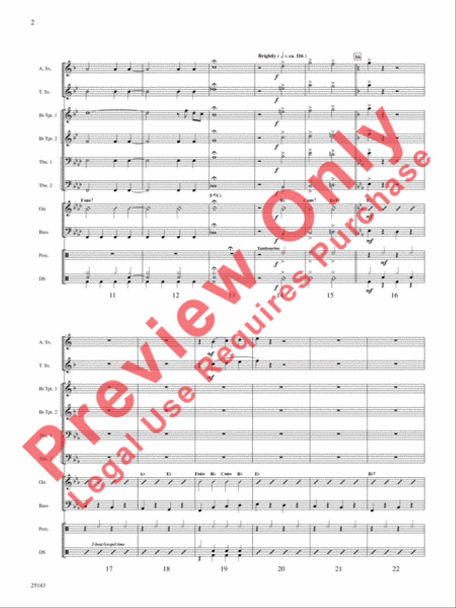 Blow, Gabriel, Blow Blow, Gabriel, Blow Choir scores gallery preview page 3