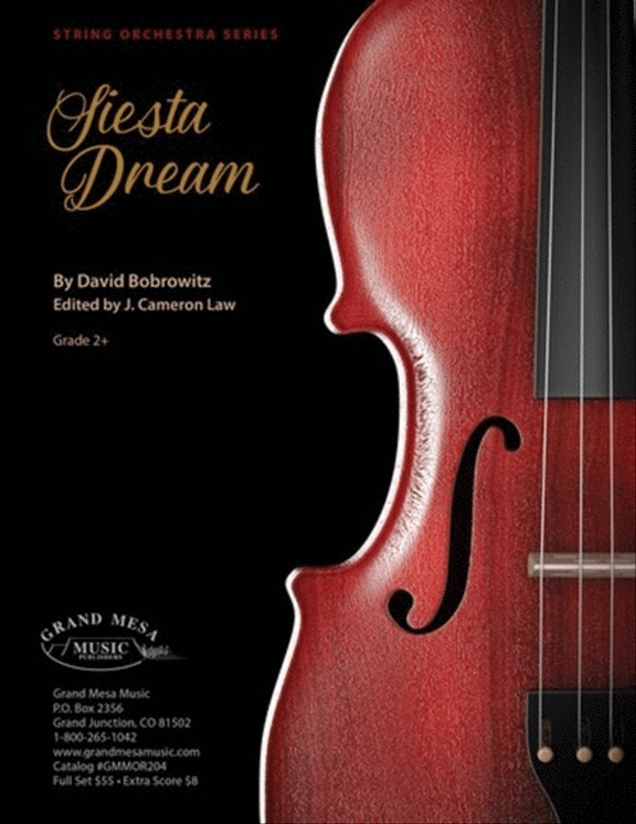 Siesta Dream So2.5 Sc/Pts String Orchestra scores gallery preview page 1