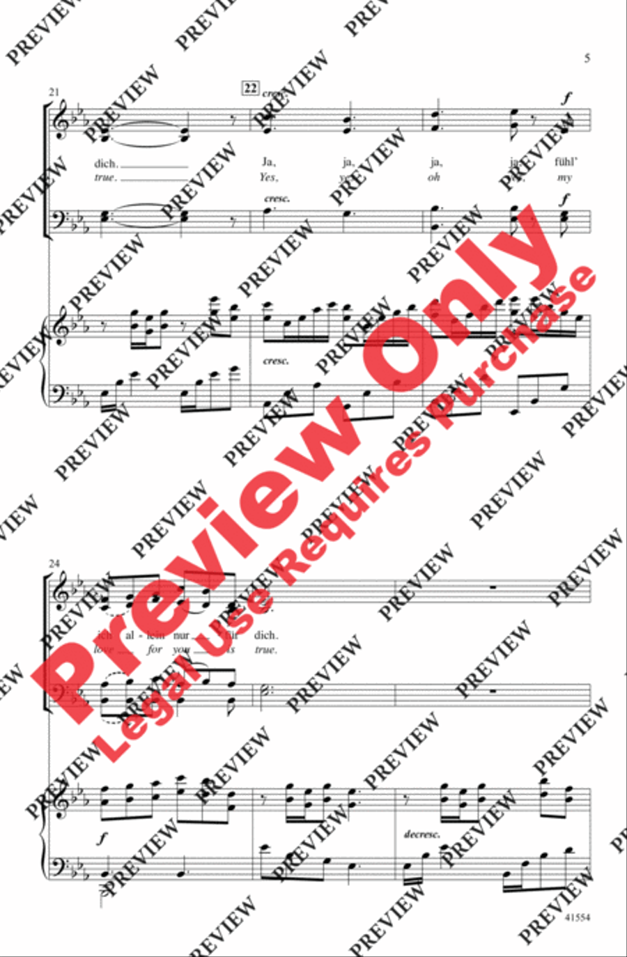 Du, Du Liegst Mir im Herzen 4-Part scores gallery preview page 5