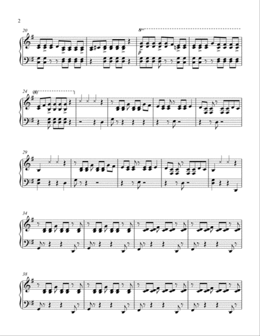 Carnival Carnival Piano Solo scores gallery preview page 2