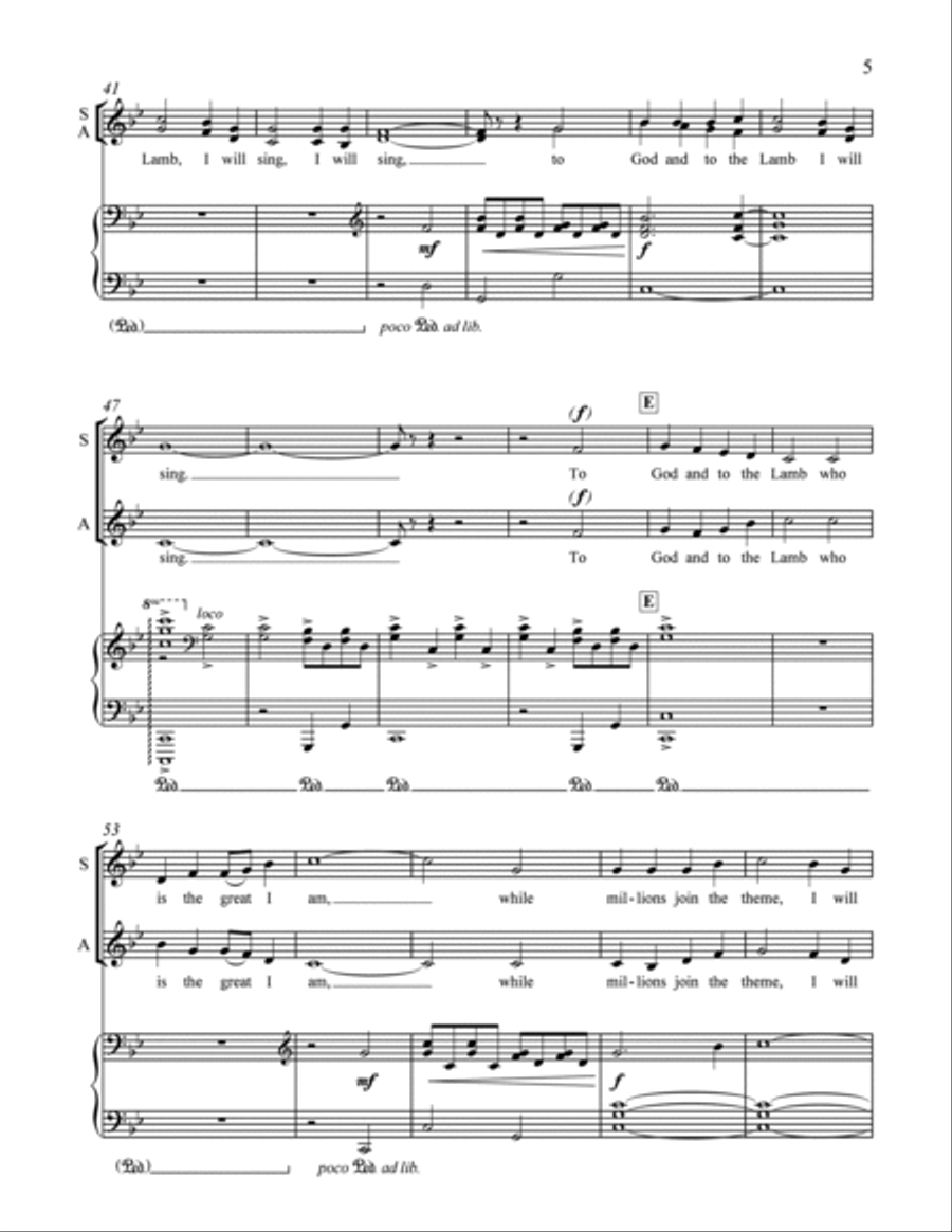 Appalachian Carols: 1. Wondrous Love SSAA scores gallery preview page 4