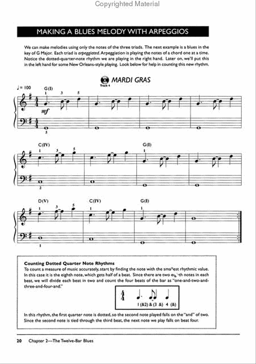 Complete Blues Keyboard Method Electronic Keyboard scores gallery preview page 3