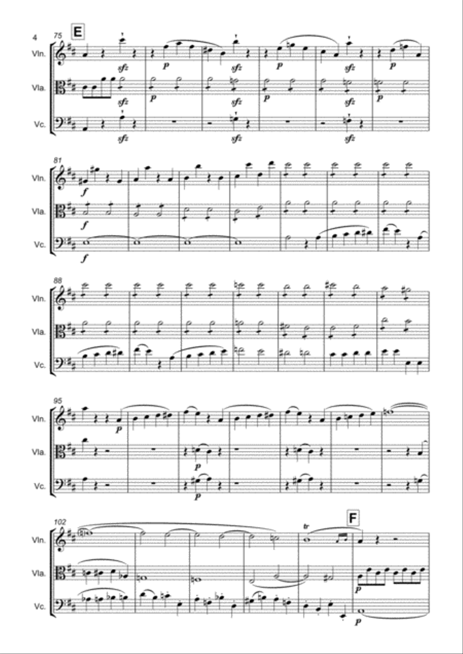 W.A. Mozart, Ouverture from 