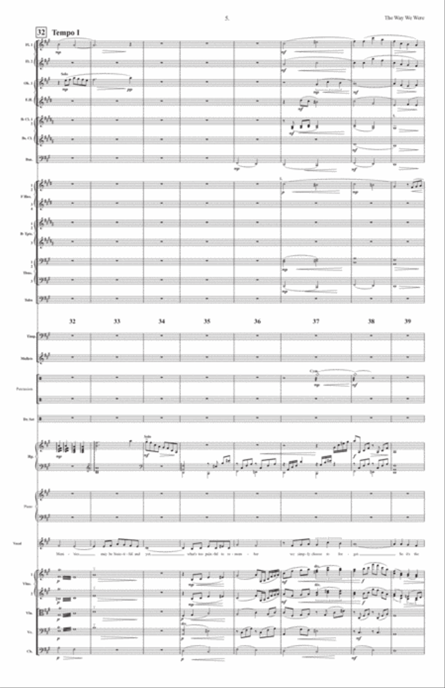 The Way We Were The Way We Were Full Orchestra scores gallery preview page 6