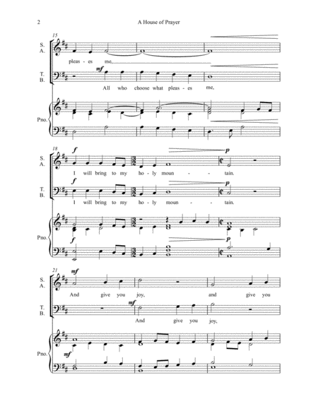 Choral - "A House of Prayer" SATB