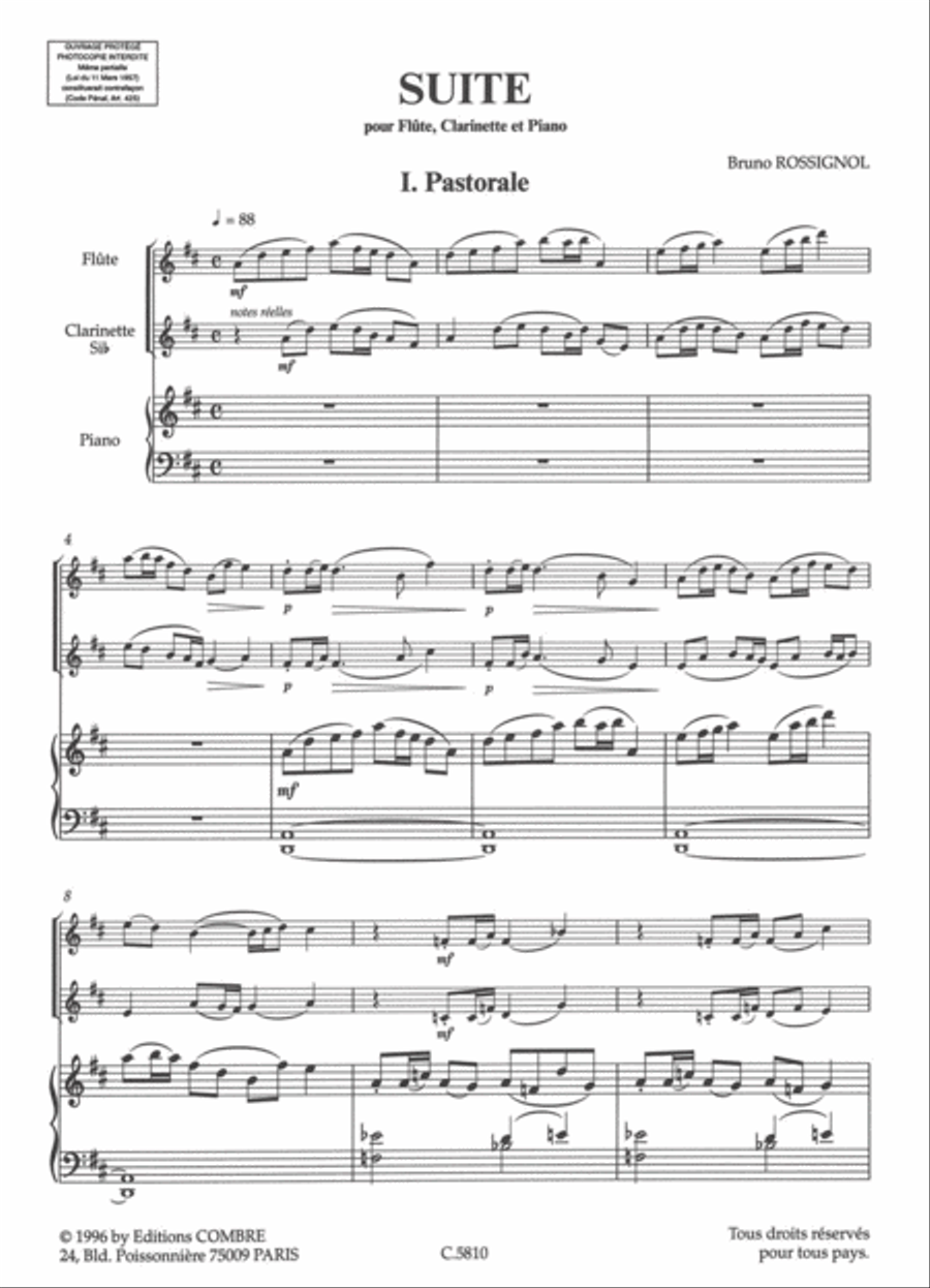 Suite Clarinet scores gallery preview page 2