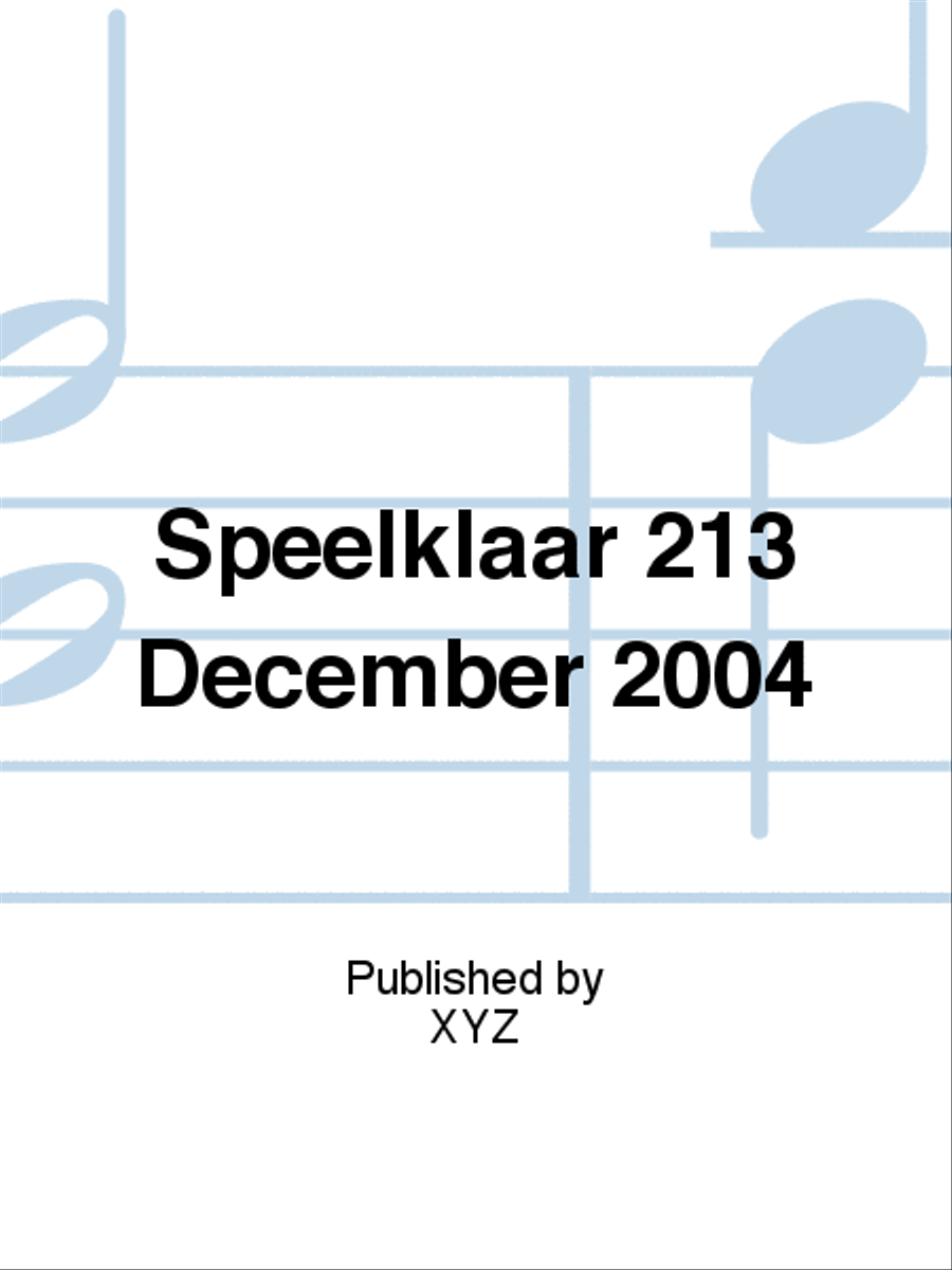 Speelklaar 213 December 2004 Voice scores gallery preview page 1