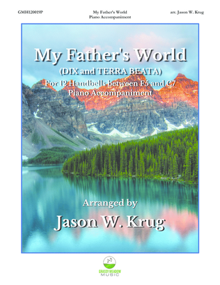 Book cover for My Father's World (piano accompaniment to 12 handbell version)