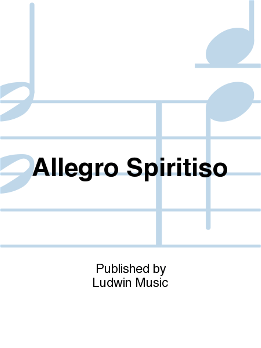 Allegro Spiritiso Allegro Spiritiso Piano Accompaniment scores gallery preview page 1