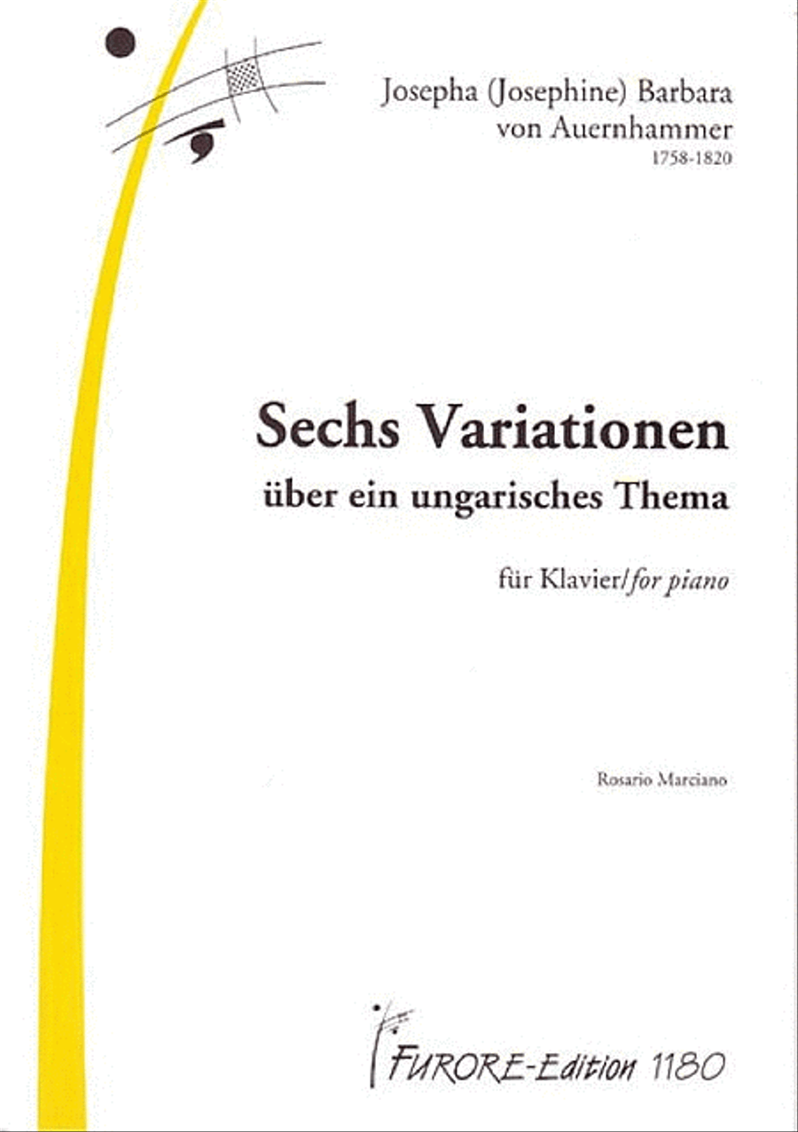 Sechs Variationen uber ein ungarisches Thema Harpsichord scores gallery preview page 1