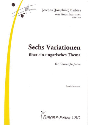 Book cover for Sechs Variationen uber ein ungarisches Thema