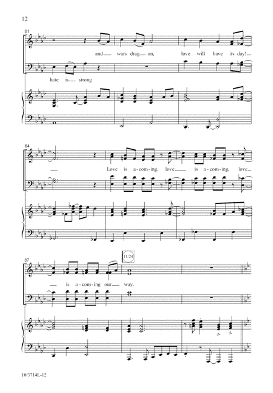 Glory Is A-Coming Our Way 4-Part scores gallery preview page 12