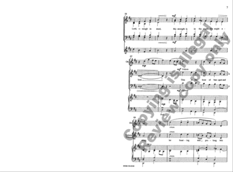 Here, O My Lord, I See Thee Face to Face 4-Part scores gallery preview page 7