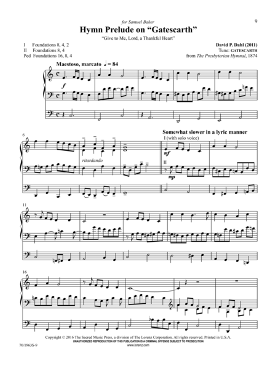 God of Grace and God of Glory Organ Solo scores gallery preview page 4