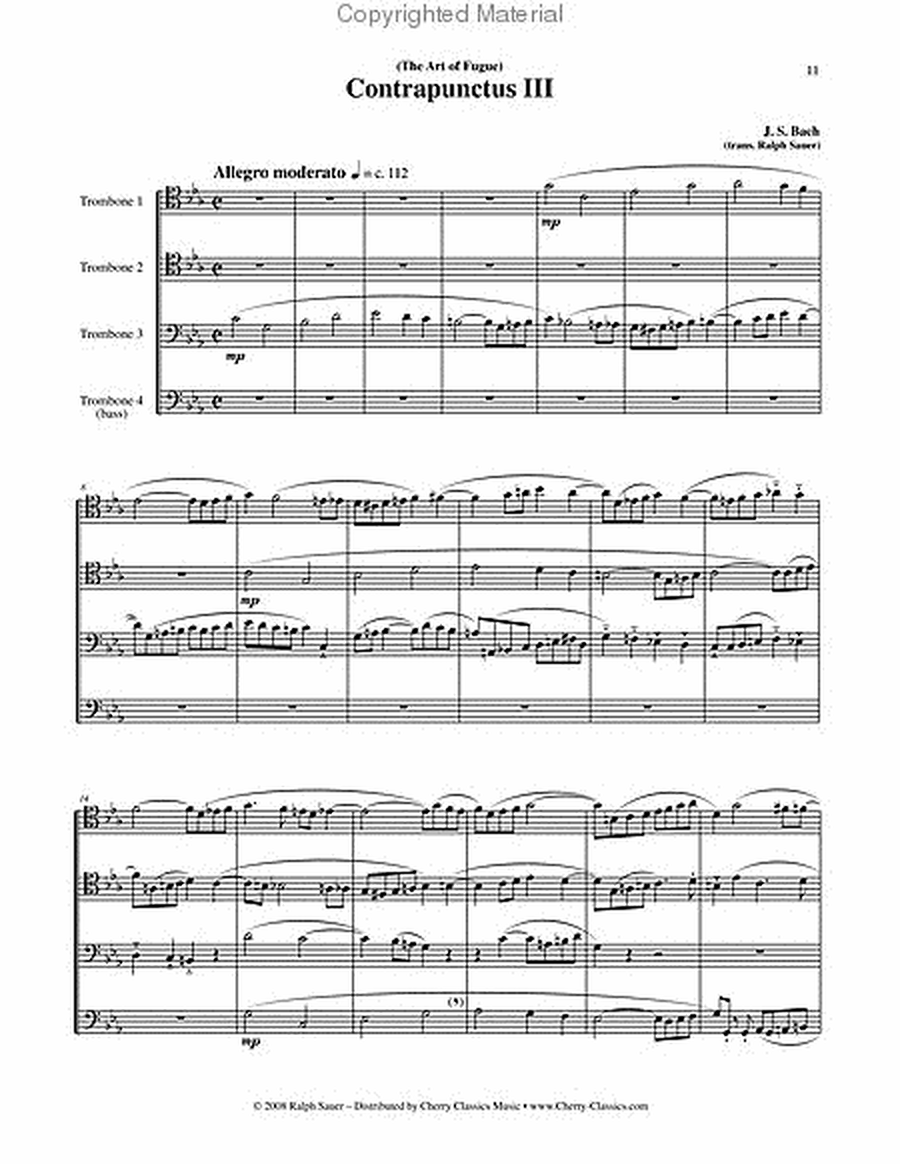 Art of Fugue, BWV 1080 Volume 1, Fugues 1-5