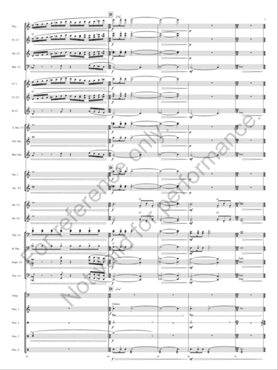 Reflections Reflections Concert Band scores gallery preview page 10