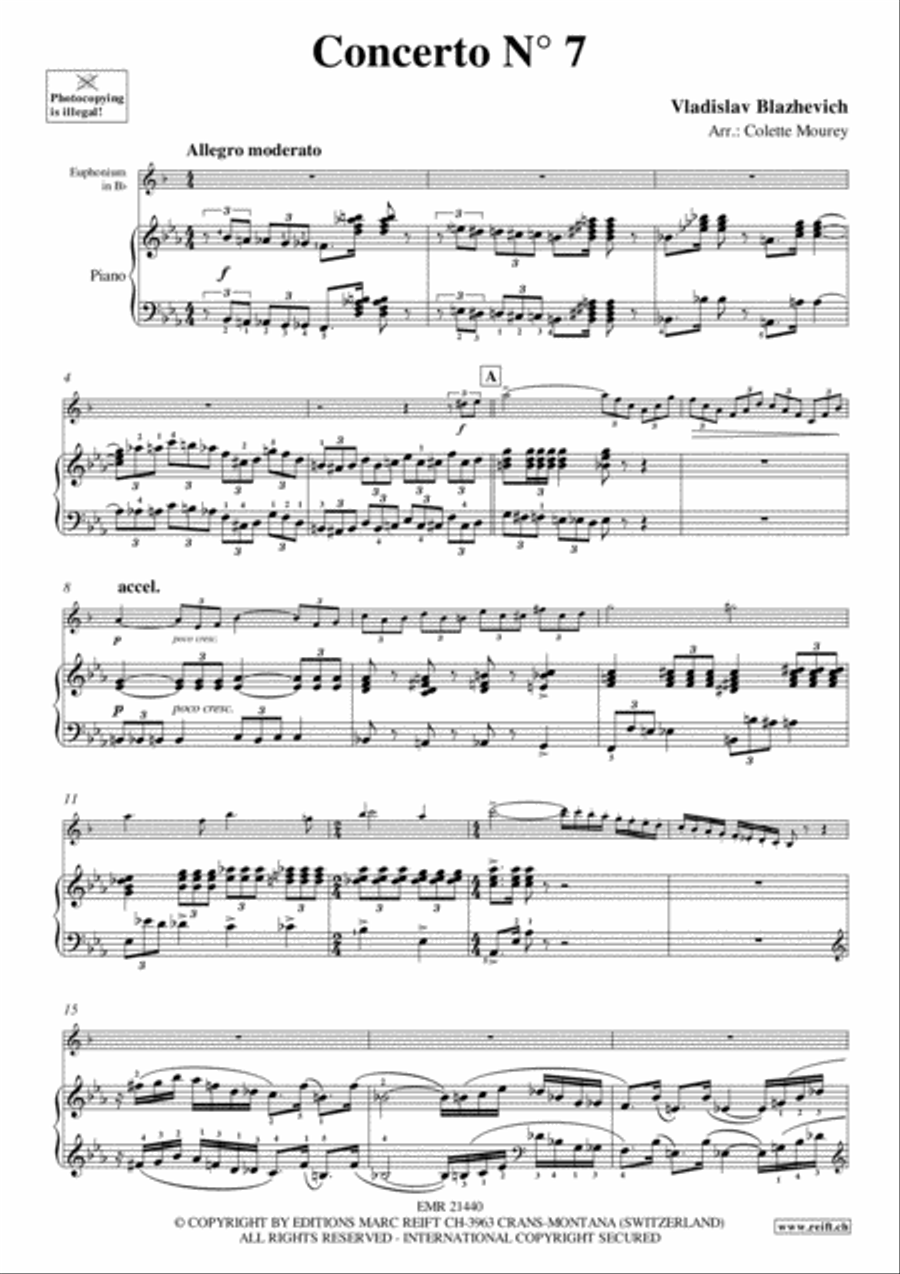 Concerto No. 7 Euphonium scores gallery preview page 3