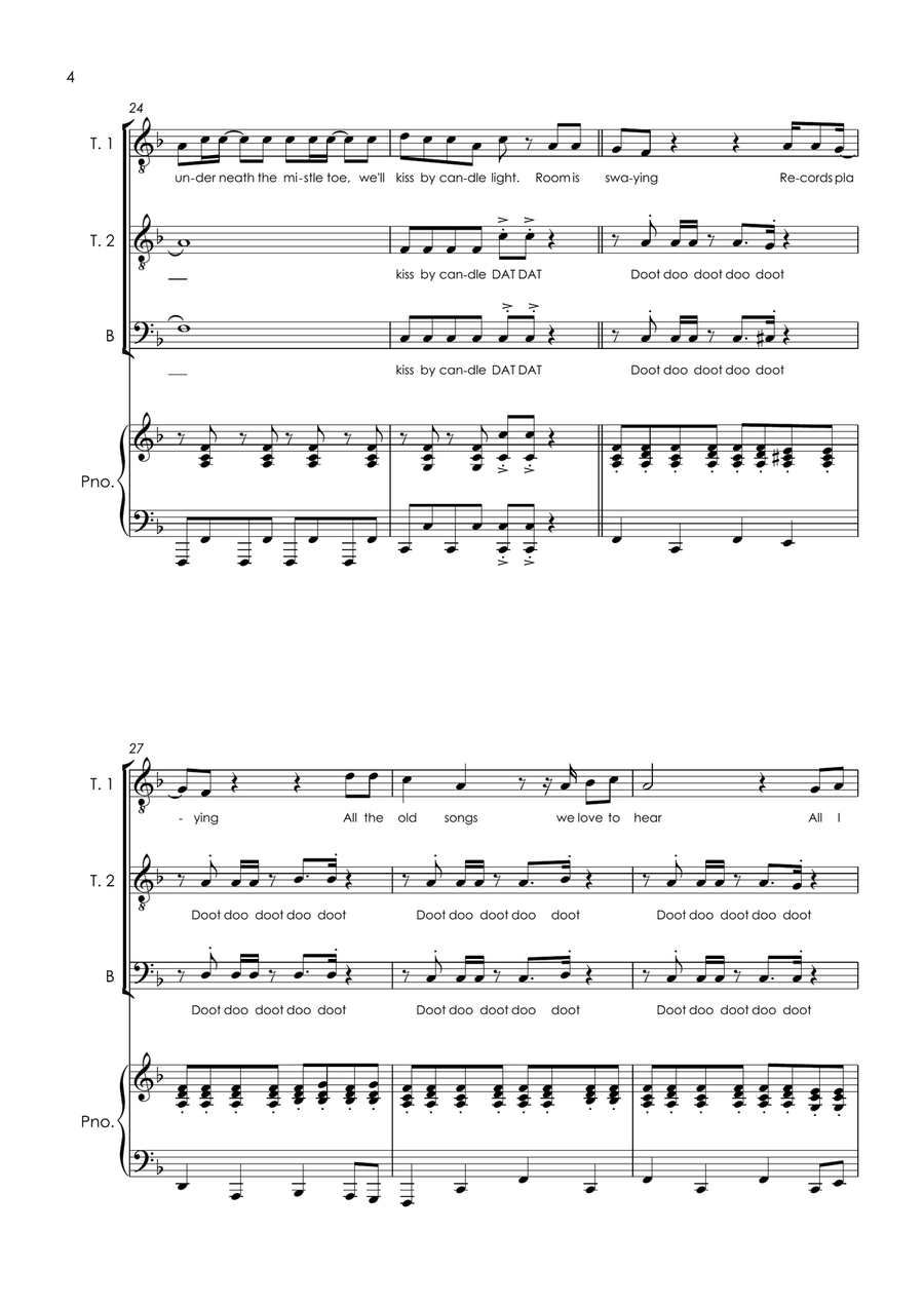 Medley: Merry Christmas Everyone with Little Drummer Boy/peace On Earth and Step Into Christmas Small Ensemble scores gallery preview page 6