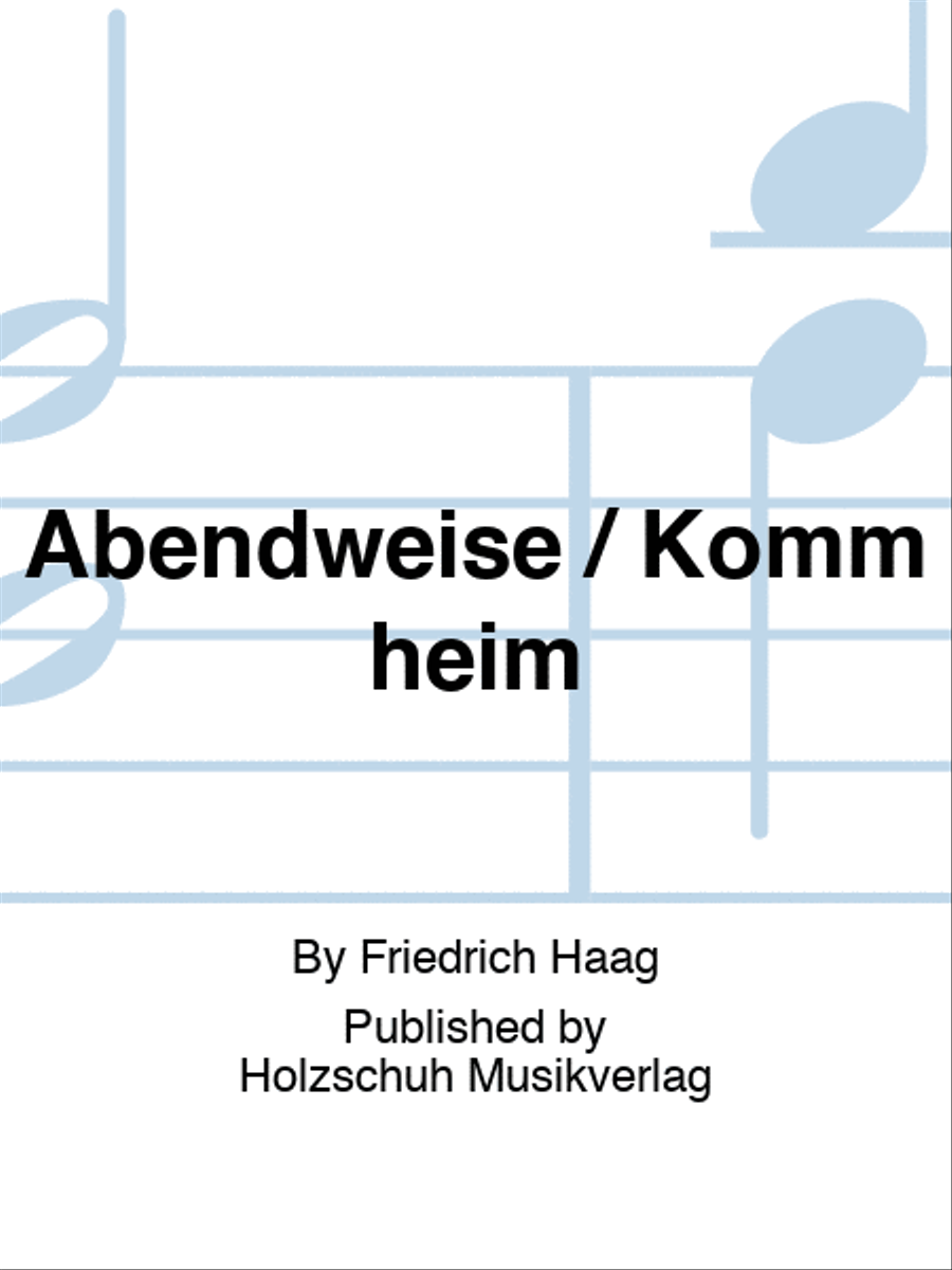 Abendweise / Komm heim Accordion Orchestra scores gallery preview page 1