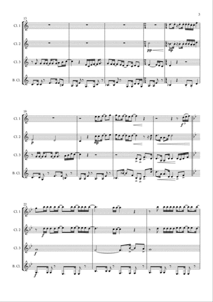 Africa Africa Woodwind Quartet scores gallery preview page 3