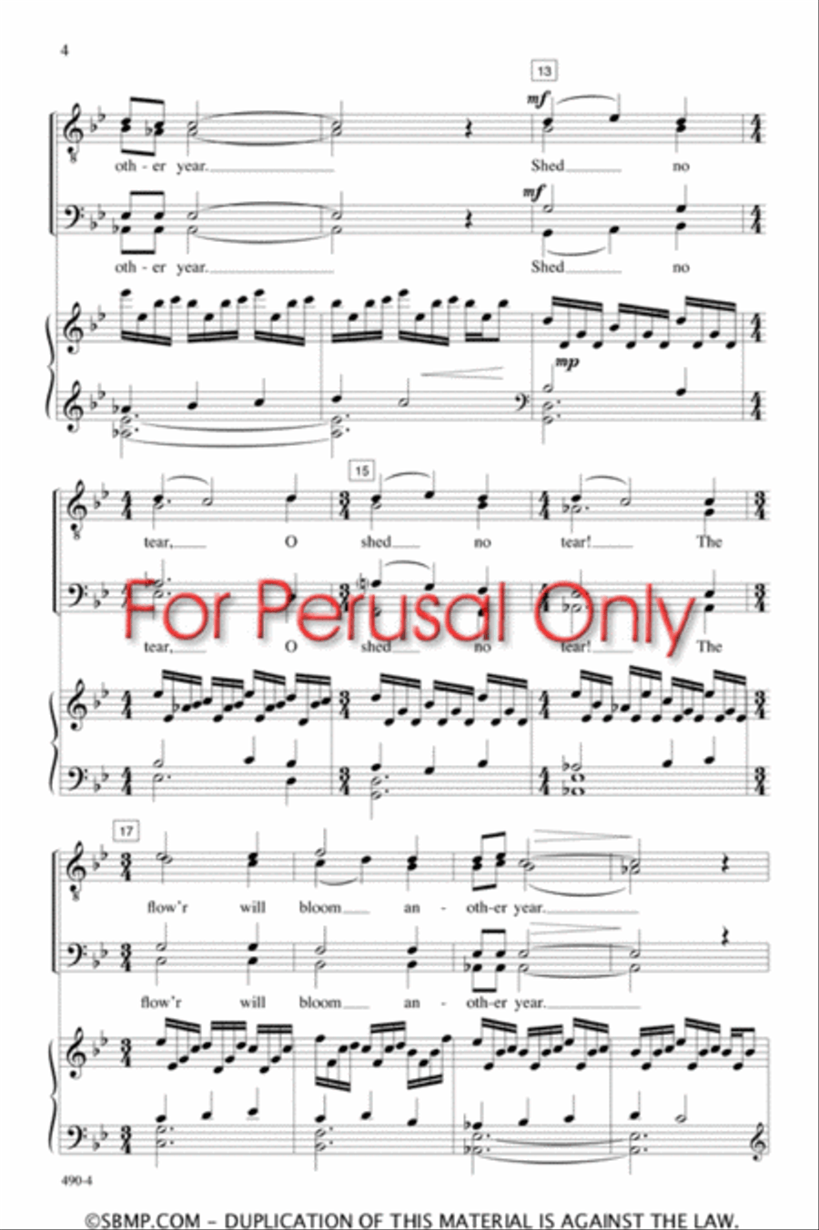 Weep No More - TTBB Octavo TTBB scores gallery preview page 3