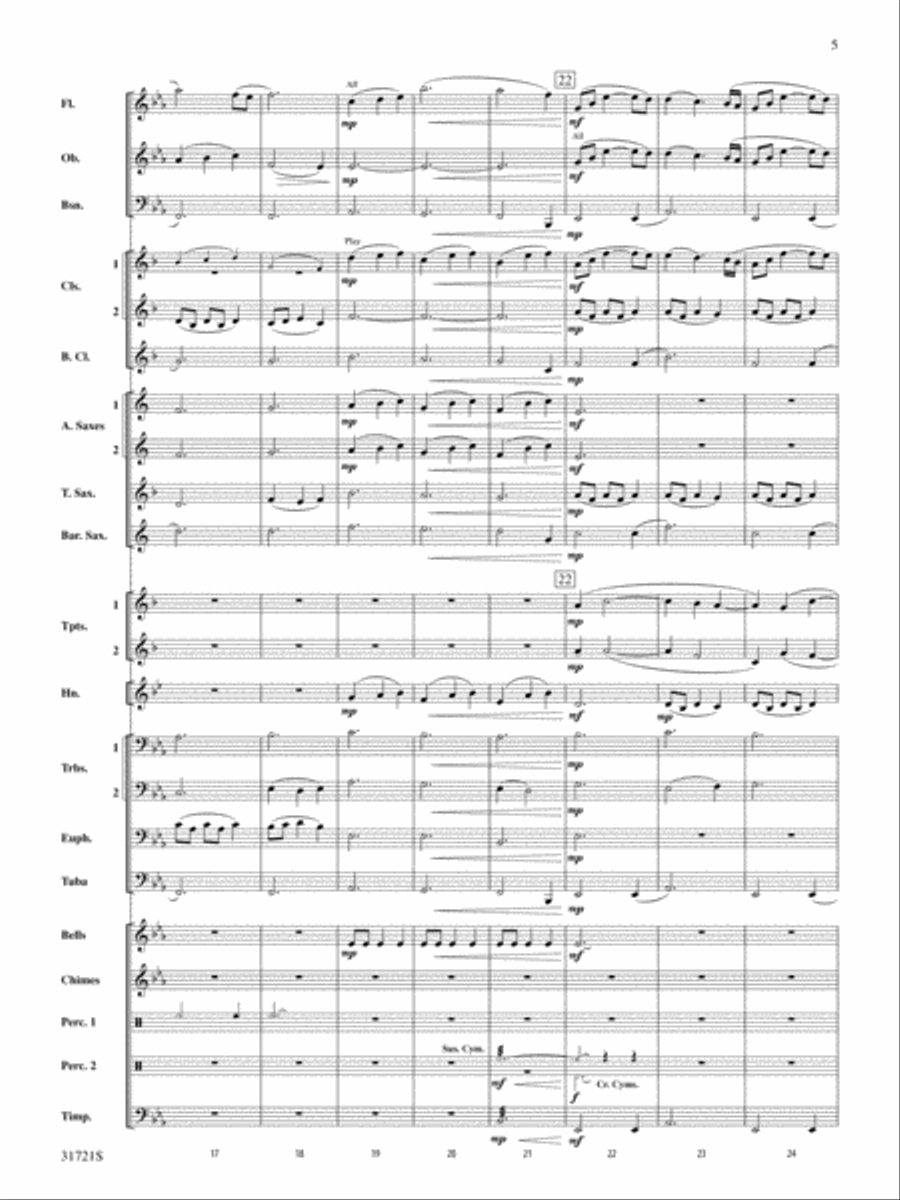Autumn Hill: Score Autumn Hill: Score Concert Band scores gallery preview page 5