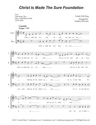 Christ Is Made The Sure Foundation (Duet for Tenor and Bass solo)
