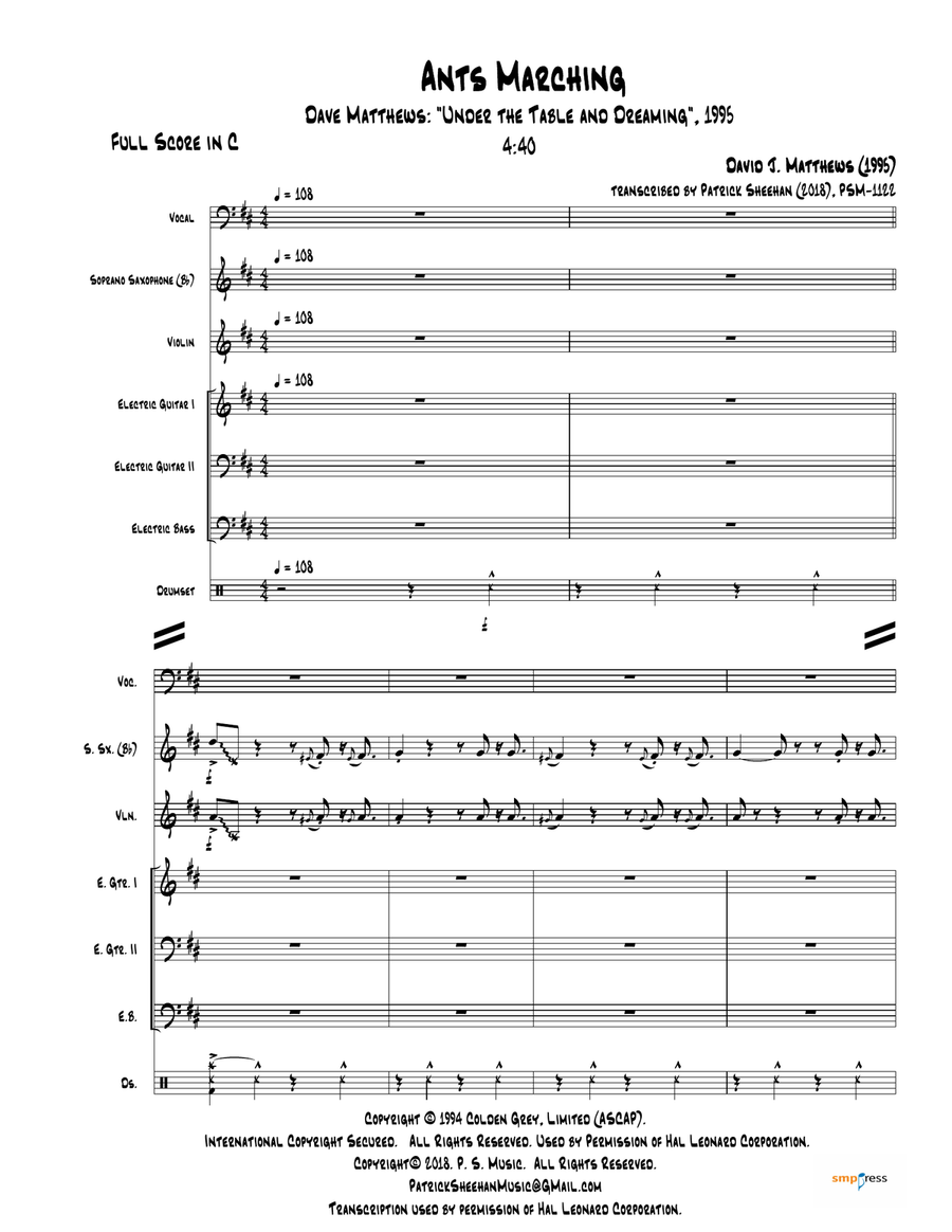 Ants Marching Small Ensemble scores gallery preview page 1