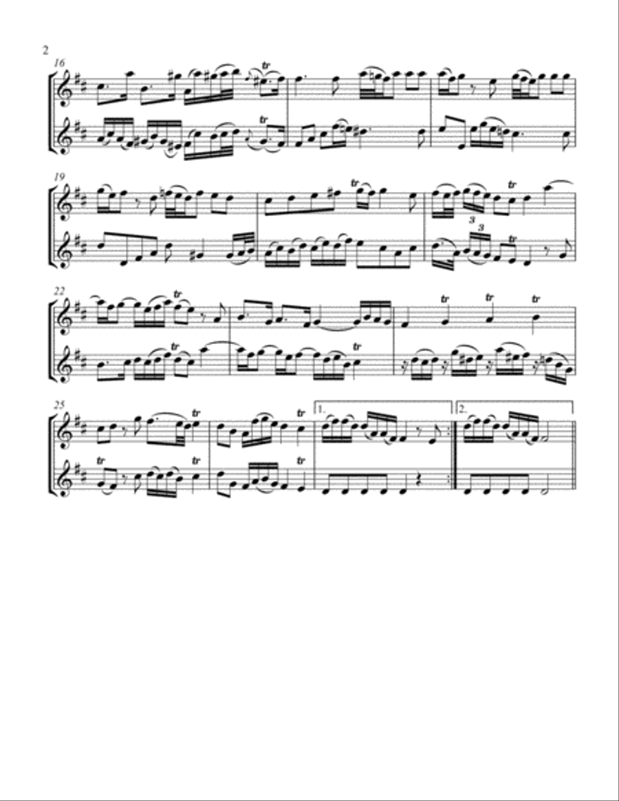 Three Sonatas for Two Oboes Three Sonatas for Two Oboes Woodwind Duet scores gallery preview page 3