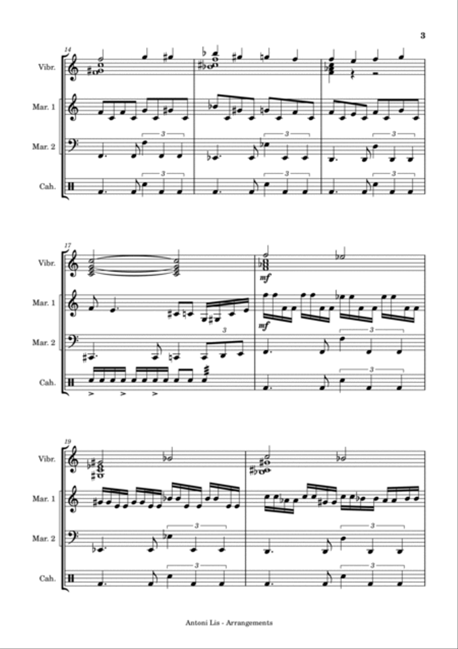 Paint It, Black Marimba scores gallery preview page 3