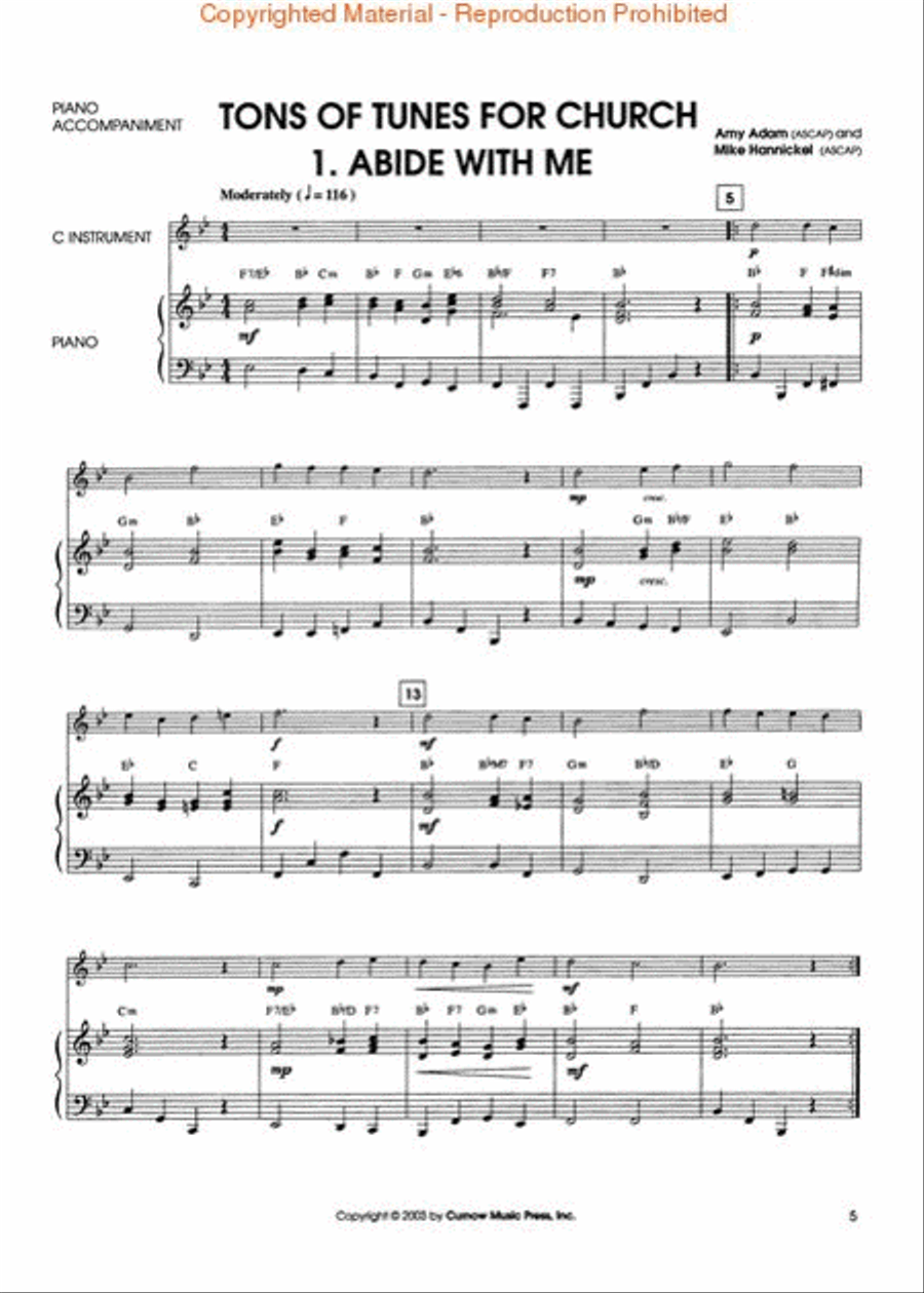 Tons of Tunes for Church Piano Accompaniment scores gallery preview page 2