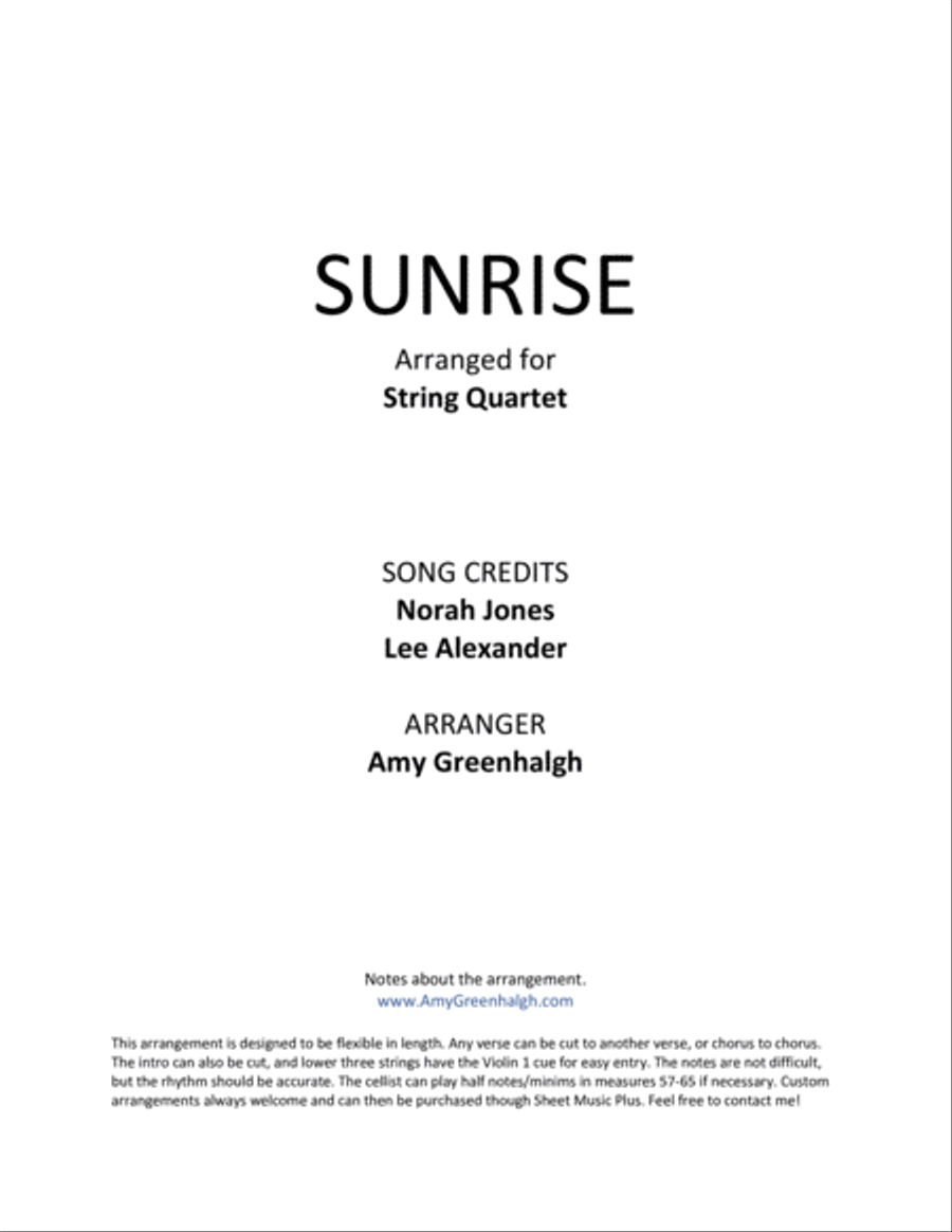 Sunrise String Quartet scores gallery preview page 2